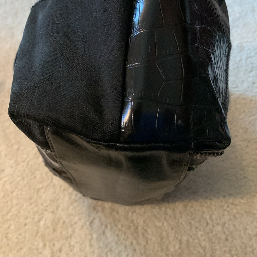 Rosetti Black,Silver And Gray Patchwork Handbag W… - image 8